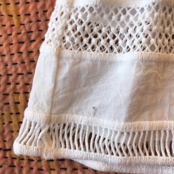 SOLD New York Baja Lace Ruffled Gypsy Boho Top 2 - Picture 7 of 8